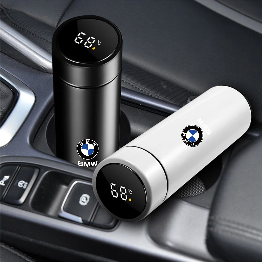 Car Smart Thermos With Temperature Display For BMW E46 E90 E60 E34 F10 F30 F20 E39 E36 E87 X1 X2 X4 X5 X6 E70 F25 E53 M3 M5 M6