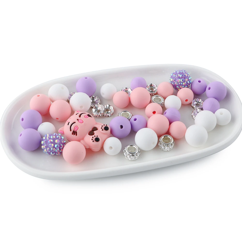 3D Animals Silicone Focus Beads For Jewelry Making DIY Pen KeyChain Bracelet Necklace Accessories ﻿