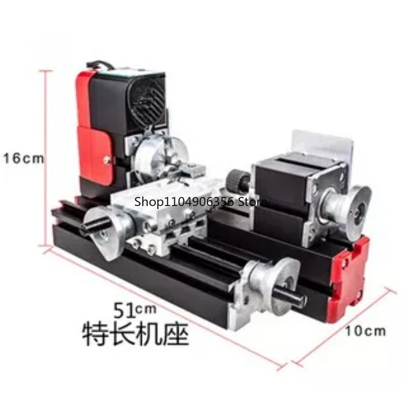 for All-metal Mini Miniature Lathe 24W 20000rpm Didactical Mini metal Lathe Machine Tool for Hobbyist Woodworking Craft