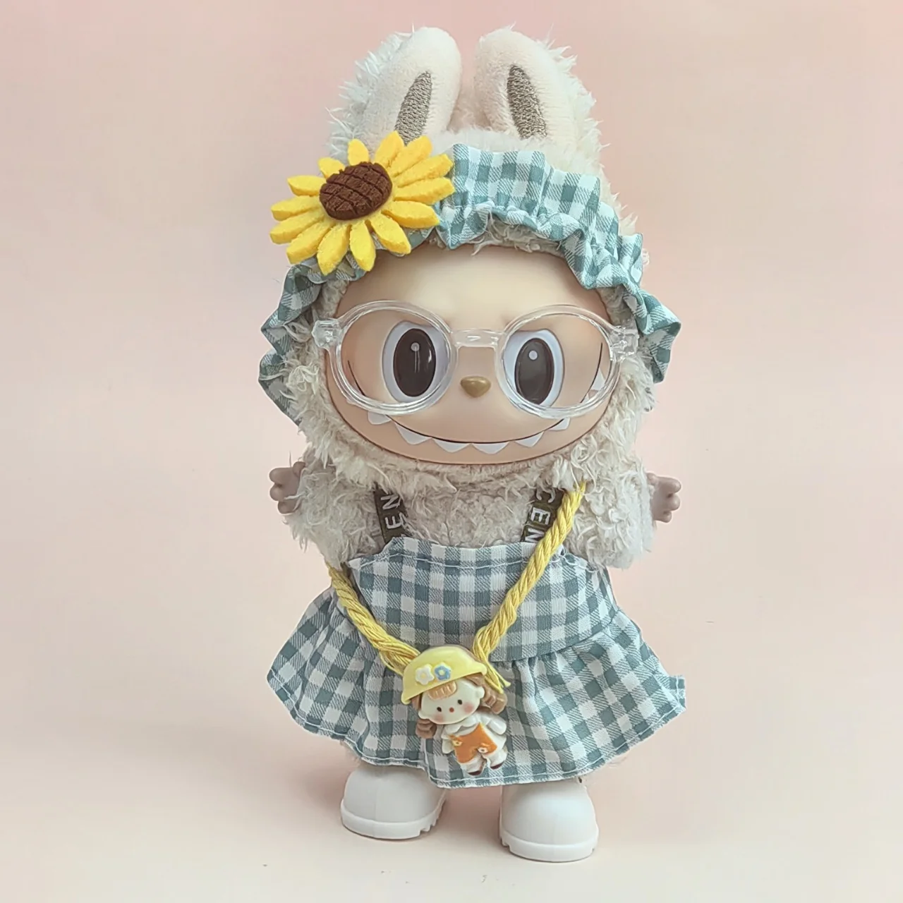 17cm 면 인형 드레스 플러시 인형 옷 치마 머리띠 모자 액세서리 EXO 아이돌 인형 장식용