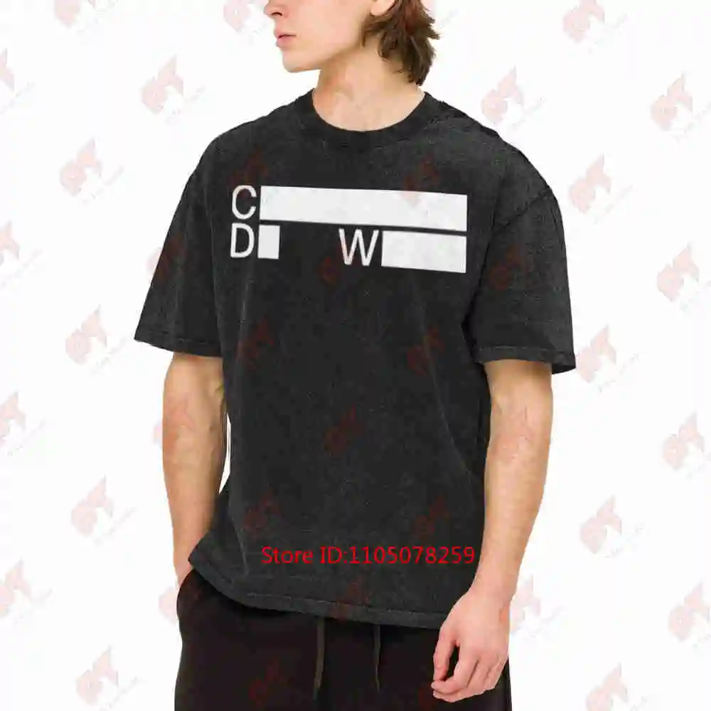 Charlotte De Witte Minimalist CDW Design Vintage Washed Tee Pure Cotton T-Shirt