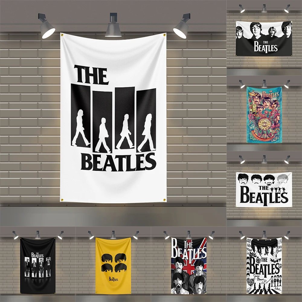

3x5 Ft T-The B-BeatlesS Heavy Metal Band Flag Rock Music Wall Banner for Bedroom Studio Bar Concert Outdoor Decor