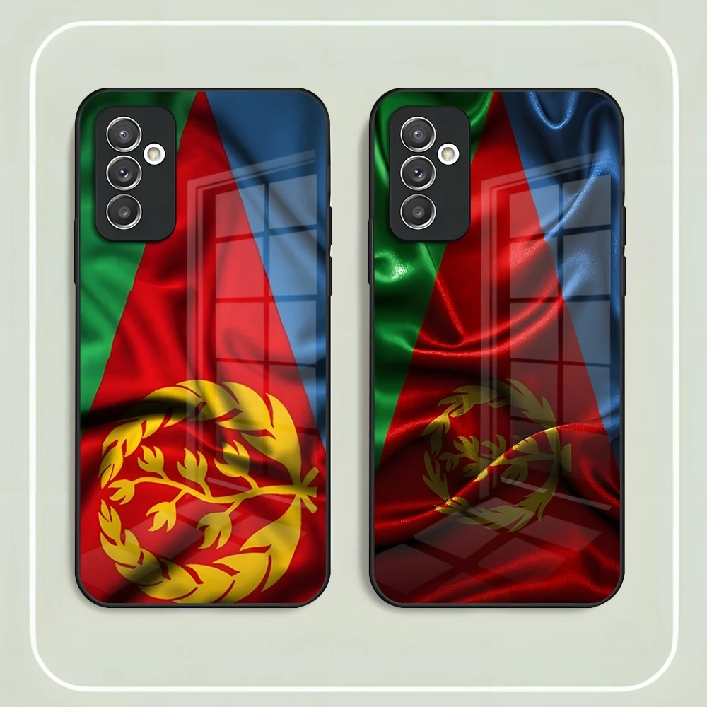 Eritrea Flag Phone Case For Samsung S24 Ultra S23 S22 S20 Fe S21 Plus Galaxy A54 A34 A24 A53 M54 Note 20 Back Cover