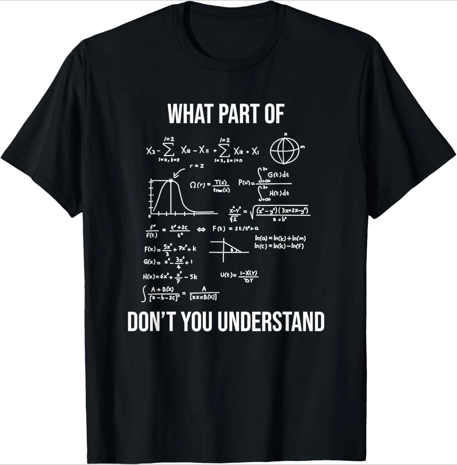 What Part Of Funny Mechanical Engineer Mathematician design-100% cotton summer O-neck short sleeve printed men's T-shirt.