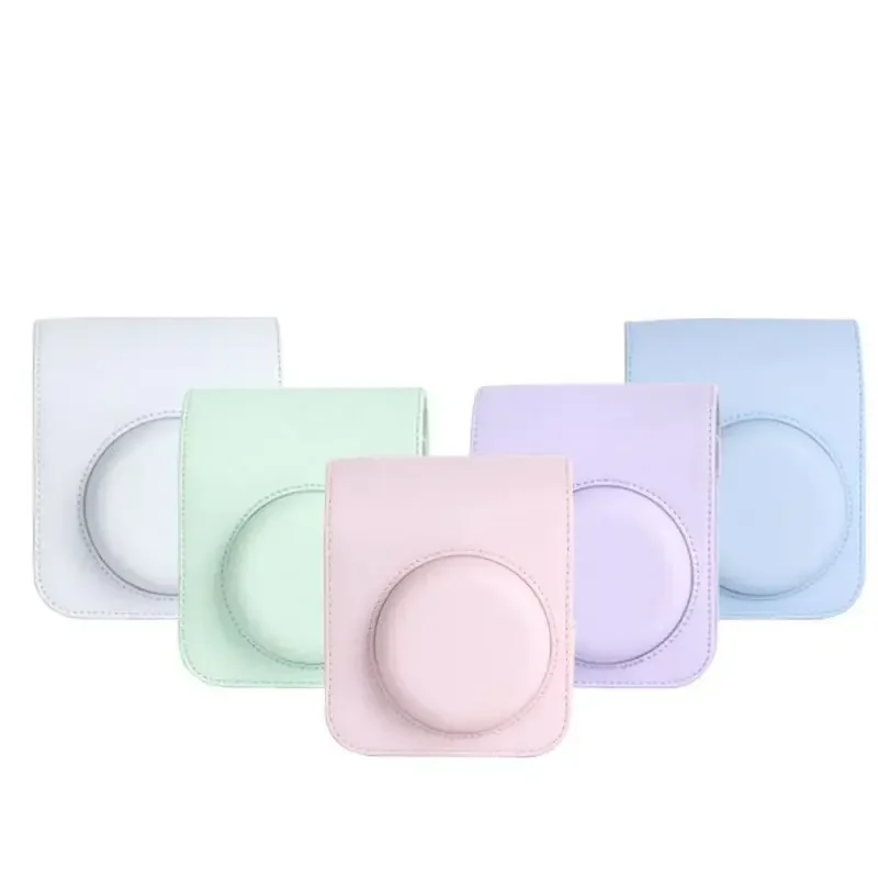 For Instax Mini 12 Camera Case PU Leather Soft Protective Case Trave Bag for Fujifilm Film Camera Bag with Shoulder Strap