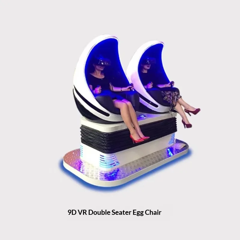 2026 Hot Sale FL 2-person VR Egg Chair Model  9D Flight Cinema Equipment Virtual Reality Experience Hall Game Machine Customized