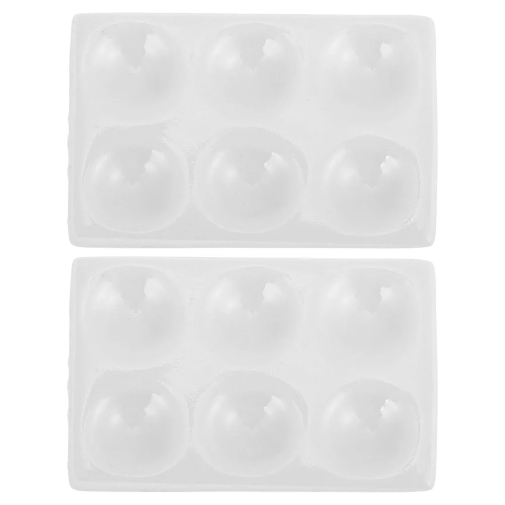 2 Pcs Experiment Board Spot Plate Chemical Reaction Testing Scientific Porcelain Laboratory