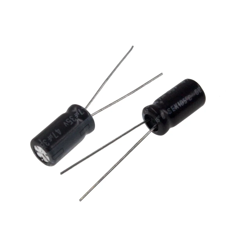 50pcs 47uF 35V 47MFD 35WV 5*11mm Aluminum Electrolytic Capacitor Radial