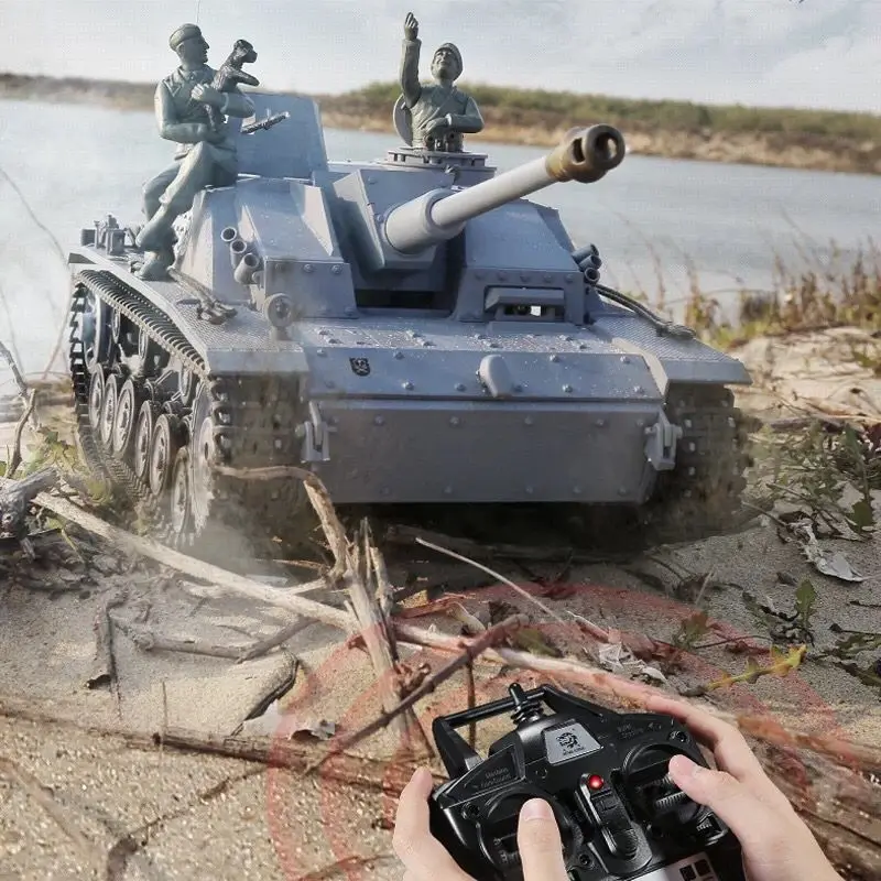 Henglong 3868-1 carro tanque de brinquedo de simulação em grande escala multifuncional batalha competitiva modelo de brinquedo de tanque de argamassa de controle remoto