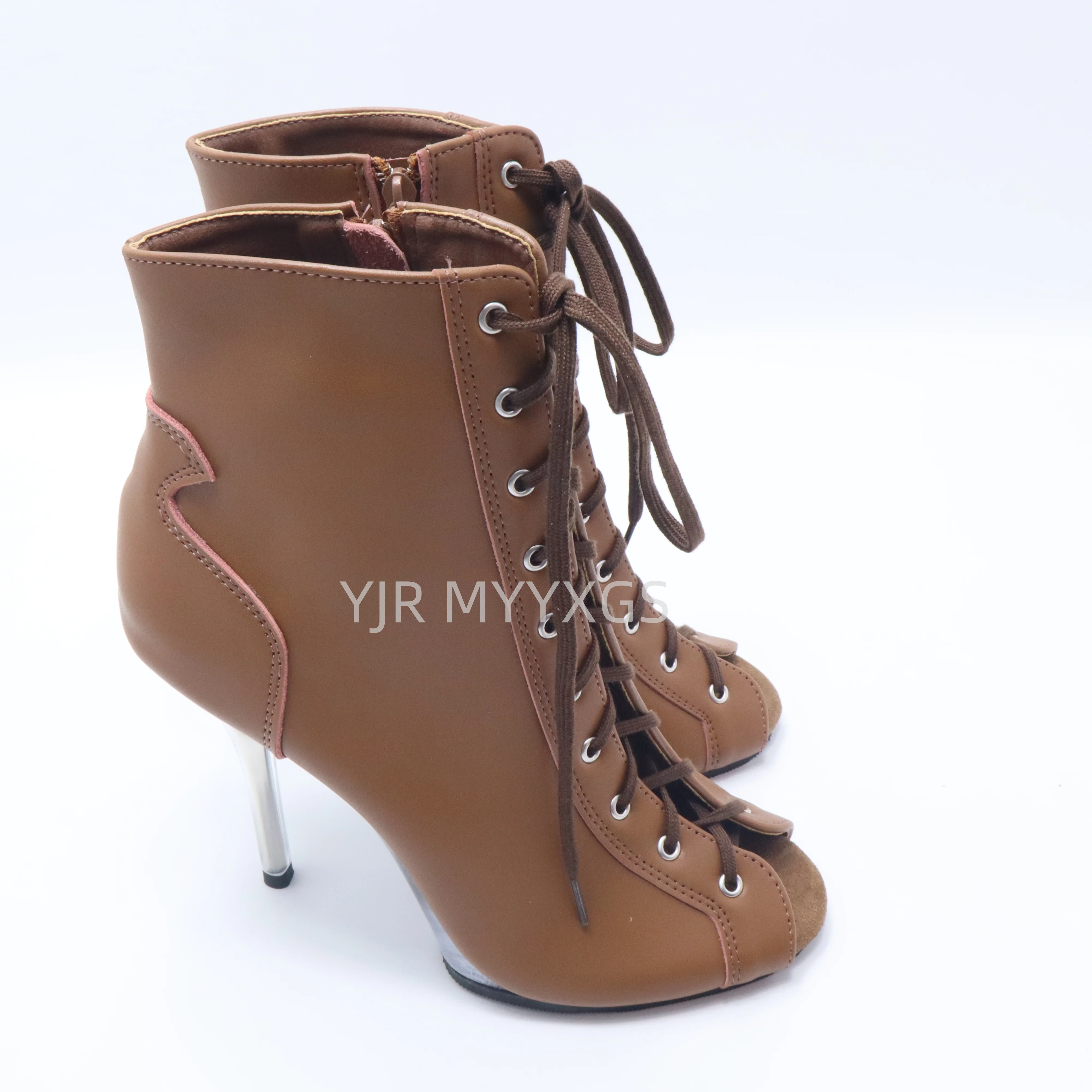 

Color can be customized, fashionable 12-inch high-heeled shoes, suitable for work or model performances, 5-inch sexy short boots