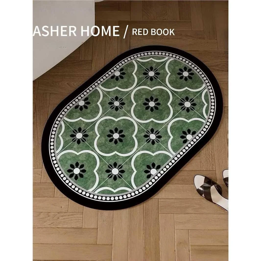 

Винтажный коврик Aer Sle Batoom: быстросохнущий, простой в уходе, прочный, противоскользящий, для дома и декора.