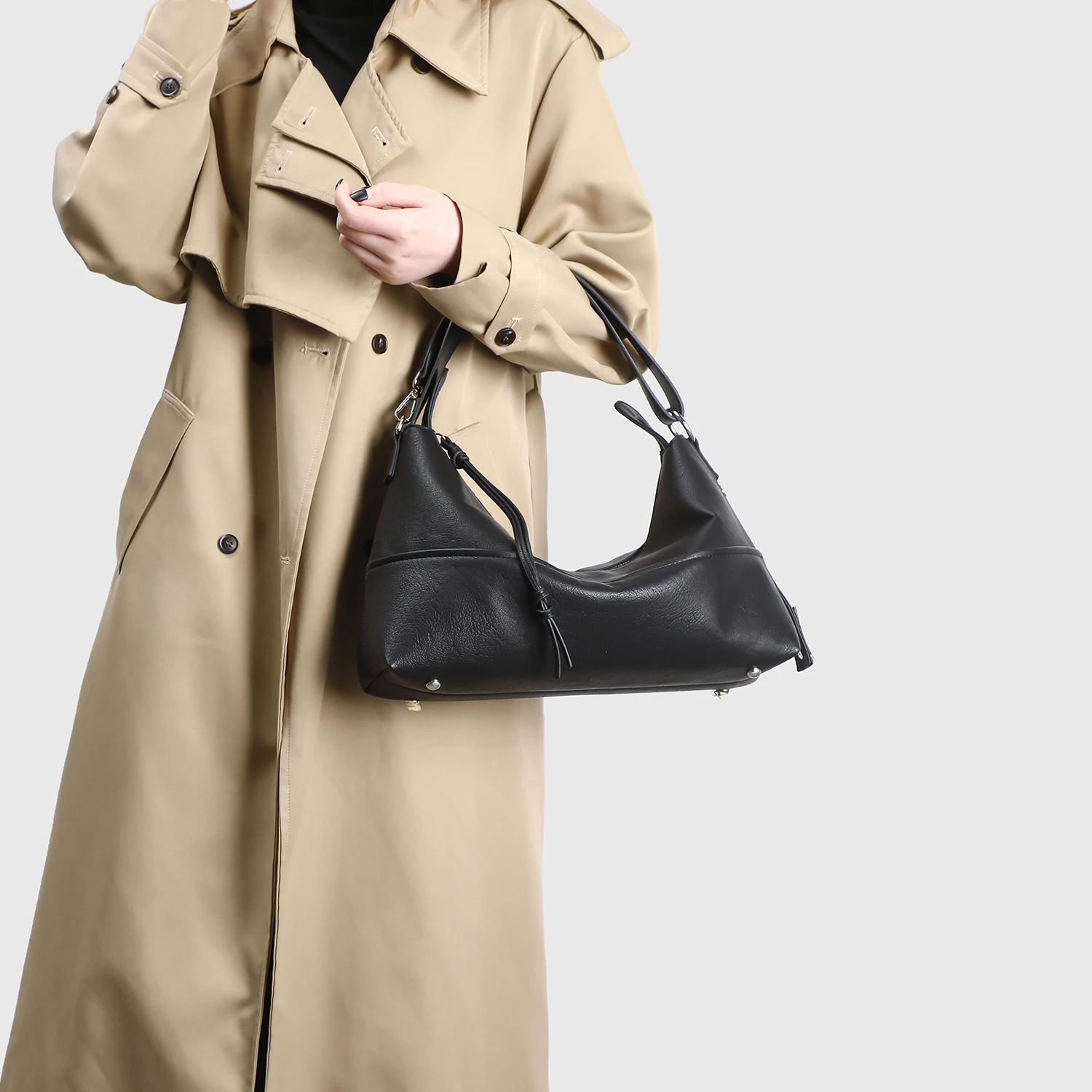 2026 موضة جديدة عالية الجودة لينة بولي Leather الجلود سعة كبيرة التنقل الإبط حقيبة يد عادية تنوعا حقيبة كتف الاستخدام اليومي