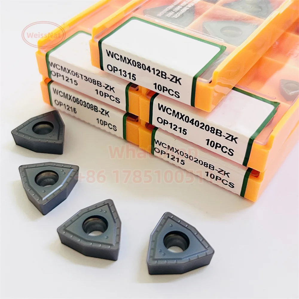 WCMX030208B-ZK WCMX040208B-ZK WCMX050308B-ZK WCMX06T308B-ZK WCMX080412B-ZK OP1215 OP1315 U Drill Carbide Insert WCMX Inserts