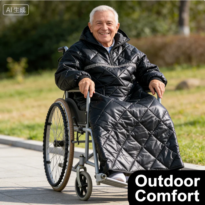 Winter Wheelchair Windproof Blanket Thermal Clothing Thermal  Lengthened Leg Guards  Cold Protection   Health Care