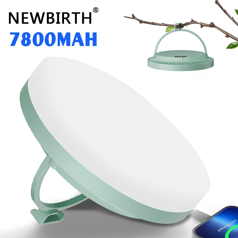 7800mAh Emergency Flood Light - Rechargeable Magnetic LED Lantern for Power Outage Home Blackouts Outdoor Emergency Kits Camping