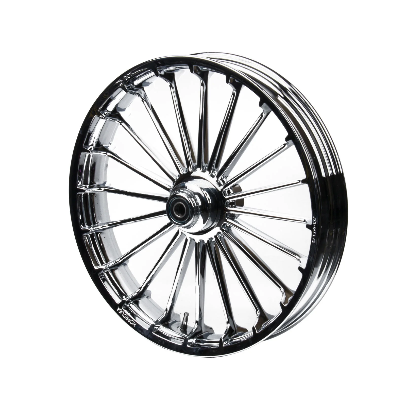 Chrome Aluminum  Spoke Wheels 18/21/23 Inch Sizes for 2018 up Harley Softail boy&Breakout (with Hub)