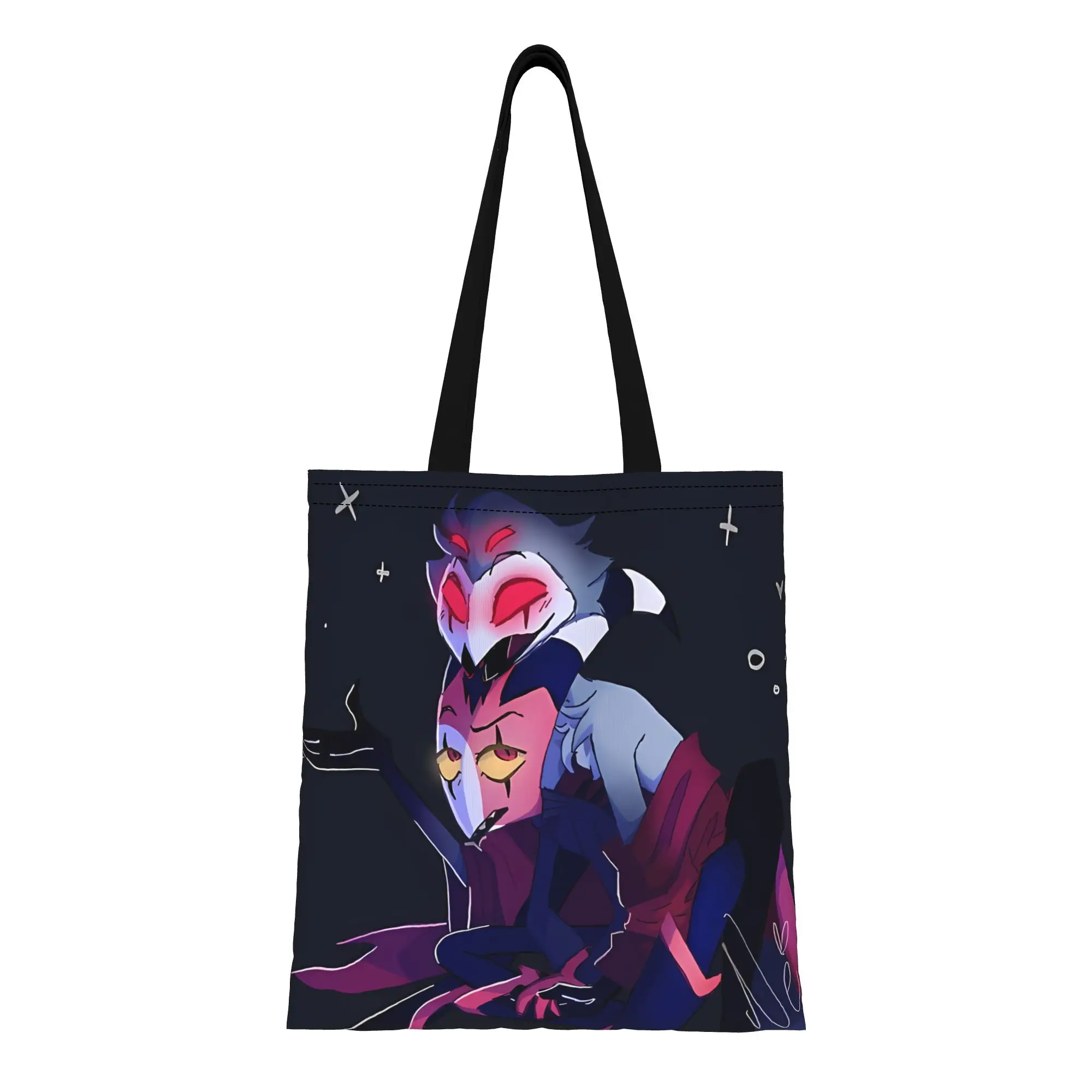 

H-Helluva Boss Stolitz Canvas Woman Tote Bag for Shopping Travel Outdoor Heavy Duty Shoulder Handbag Graduation Youth Day gift