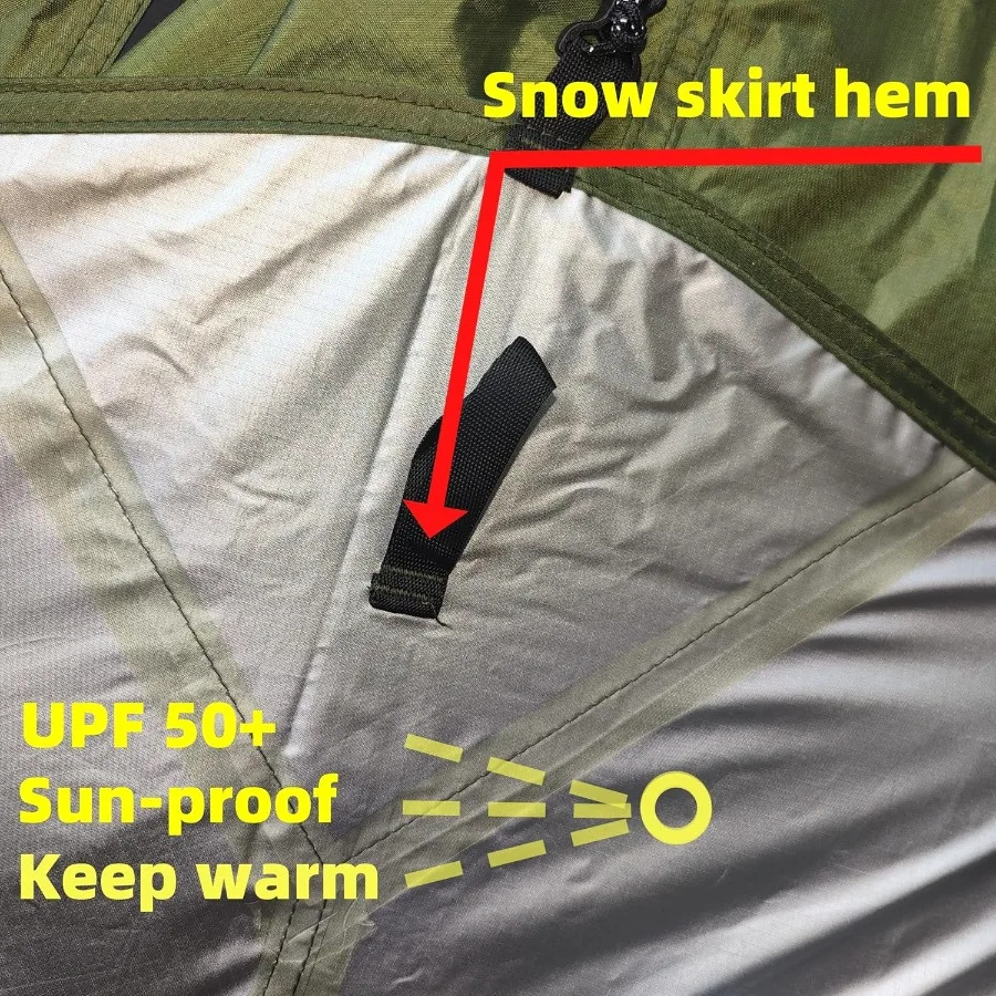 خيمة تخييم تتسع لـ 24 شخصًا في 4 مواسم وحقائب الظهر خفيفة الوزن وسهلة الاستخدام