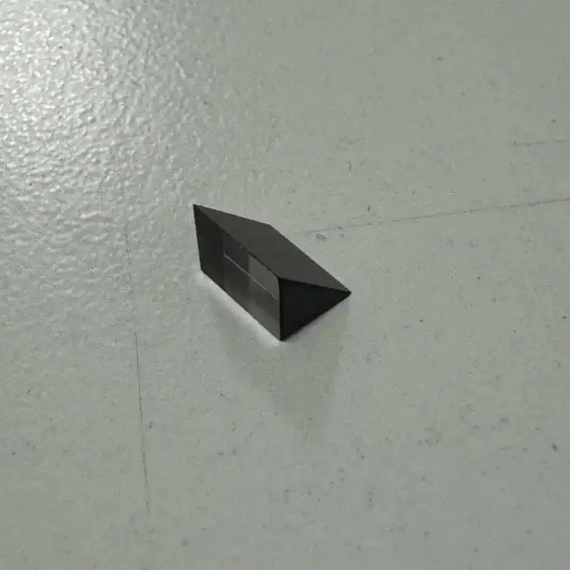 K9 Optical Glass Inclined Surface Coated And Blackened Isosceles Right-angle Prism Used For 90-degree Measurement