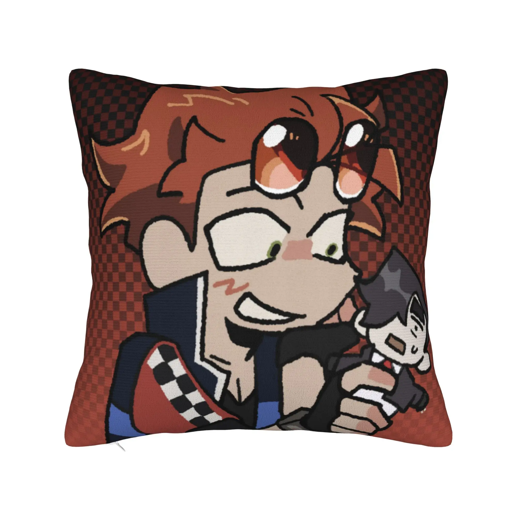 Benny Jackpot Crash Course Eddie Pillow Cover  Kawaii Pillow Case For Office Car Home Decor Soft Cushion Cover Birthday Gift