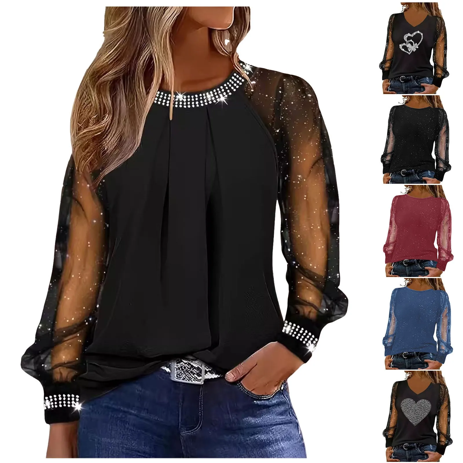 Womens Long Sleeve Fashion Compression Pullover Shirt