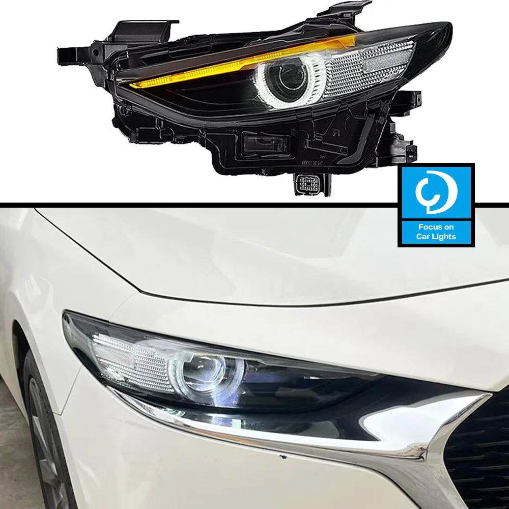 Car Front Headlight  For Mazda3 Axela LED HeadLamp 2020-2021 Styling Dynamic Turn Signal Lens Automotive Accessories Assembly 2