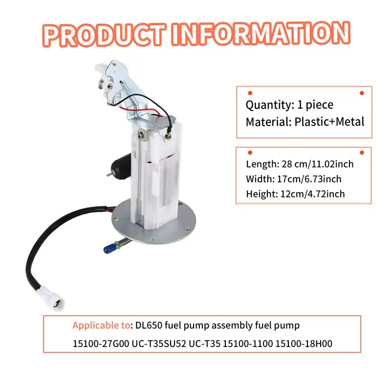 Fuel Pump Assembly For DL 650 VSTORM 15100-27G00 UC-T35SU52 UC-T35 15100-1100 15100-18H00 2007-2011