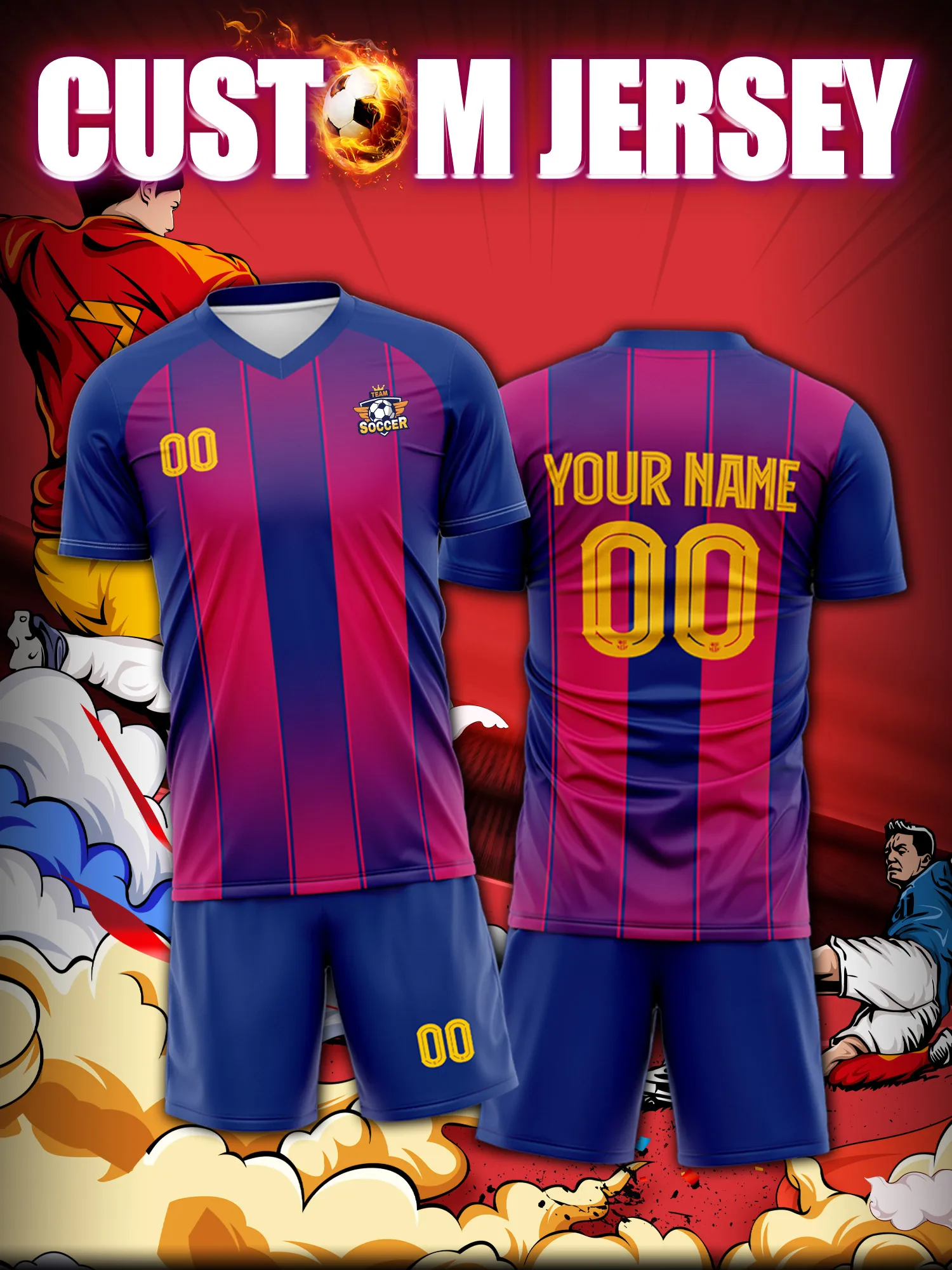 

Спортивные футболки с V-образным вырезом для мужчин и женщин 2026 года с индивидуальным нанесением имени и номера, быстросохнущие, модные, с технологией сублимации