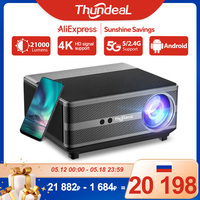 ThundeaL 1080P Projector WiFi Full HD Projector LED 2K 4K TV Video Movie Smart Phone Home Theater TD98 Beamer Cinema Big Screen
