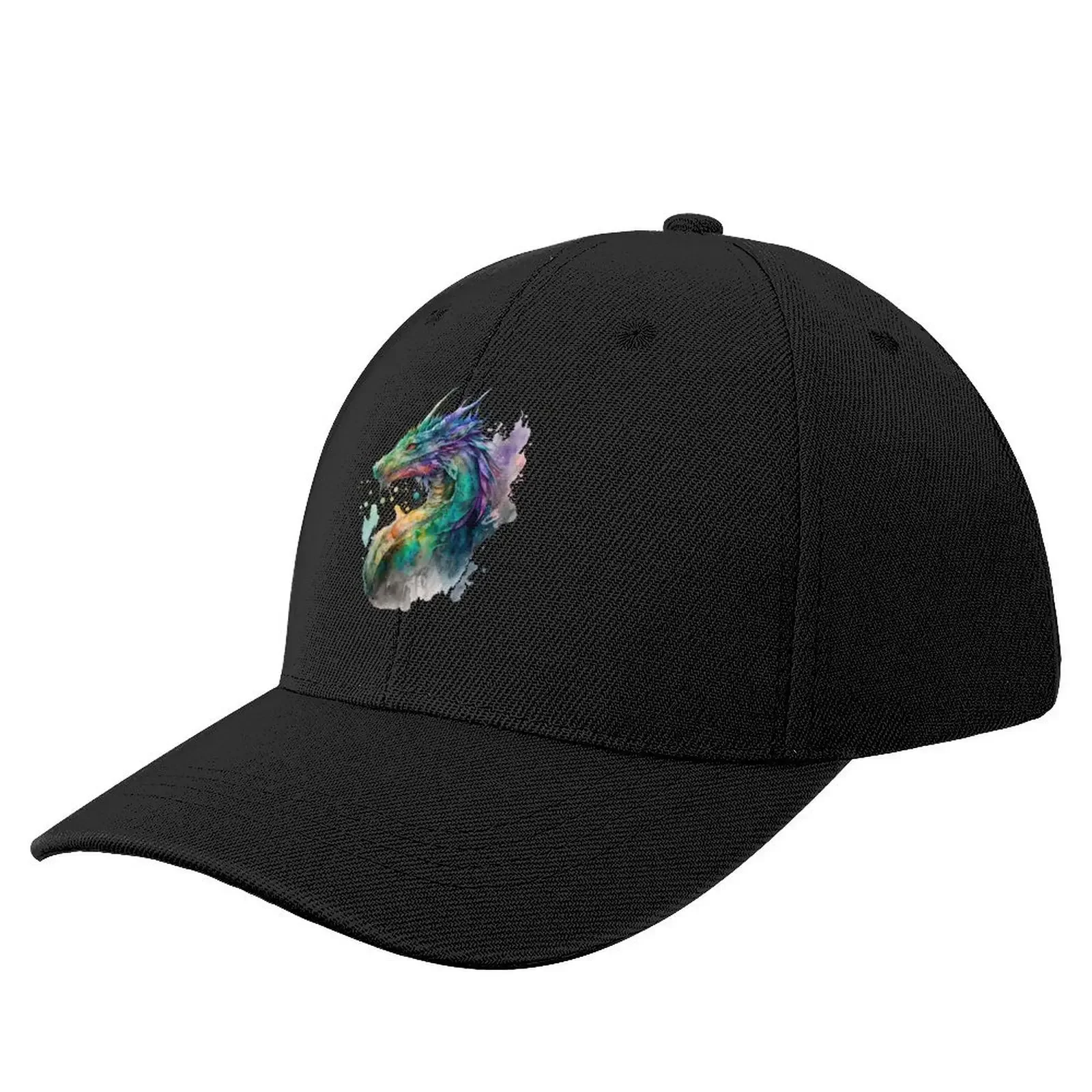 

Colorful Fantasy Dragon in Watercolor Baseball Cap New In Hat Christmas Hat Ball Cap Women Hats Men's