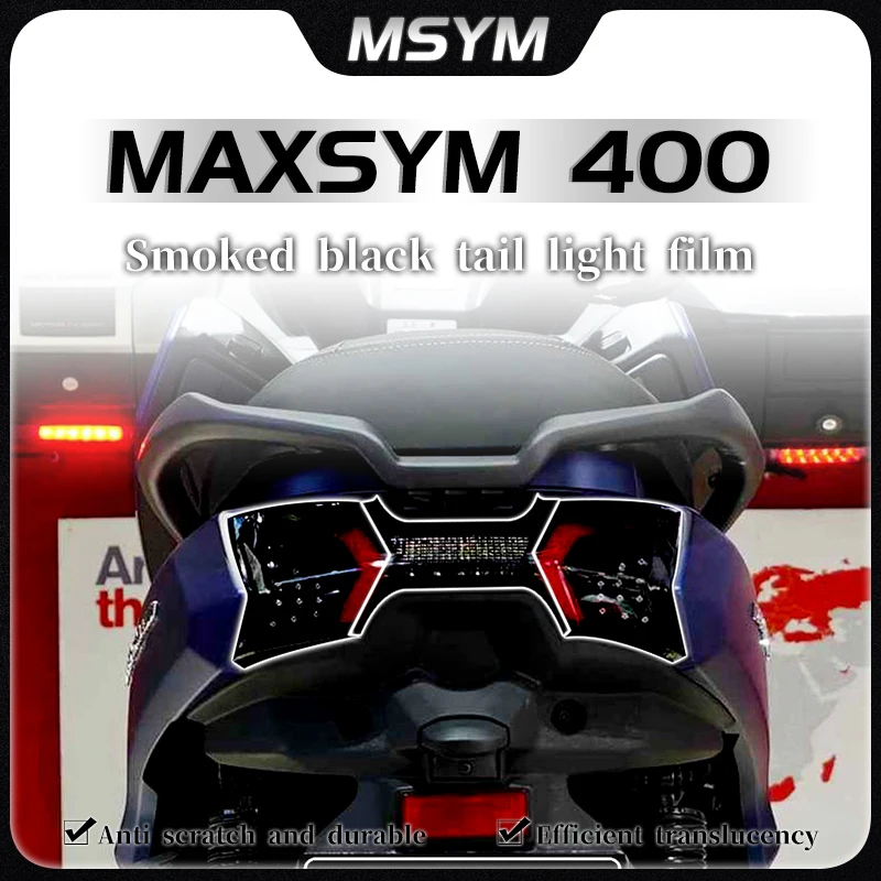 For SYM MAXSYM400 MAXSYM 400 transparent protective film smoked black light film waterproof modification motorcycle accessories