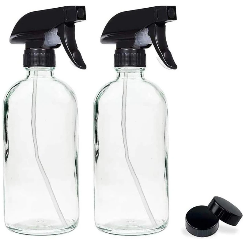 2pcs 250ml Empty Glass Bottles Refillable Container for Essential Oils Cleaning Products Drop Shipping