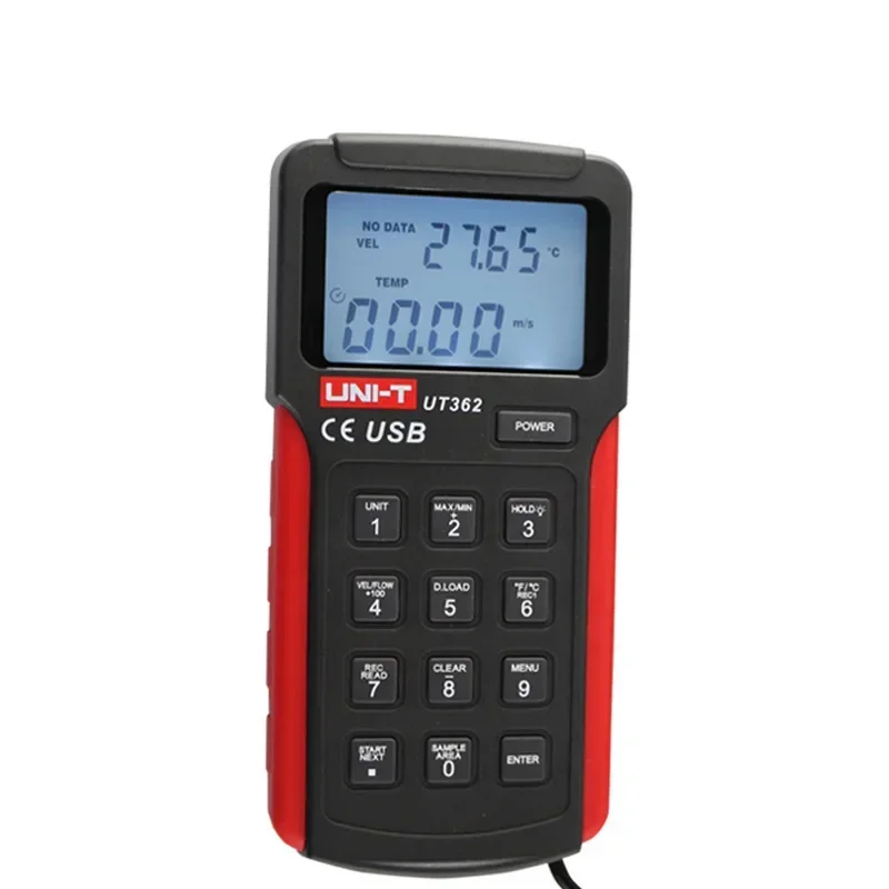 Test Meter UNIT UT362 UT362 Anemometer With Switch LCD Backlight USB Data Transfer And Wind Speed