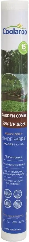 

50% UV Block Garden Shade Cloth for Plants - Tear-Resistant Breathable Shade Fabric for Greenhouses, Seedlings & Early Growth