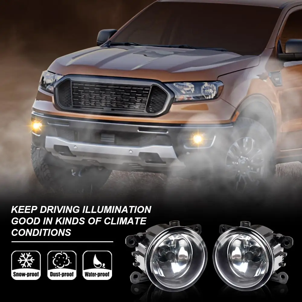 2 قطعة مجموعة مصابيح الضباب القيادة مع لمبات H11 لاستبدال فورد أكورا هوندا سوزوكي لينكولن جاكوار #5