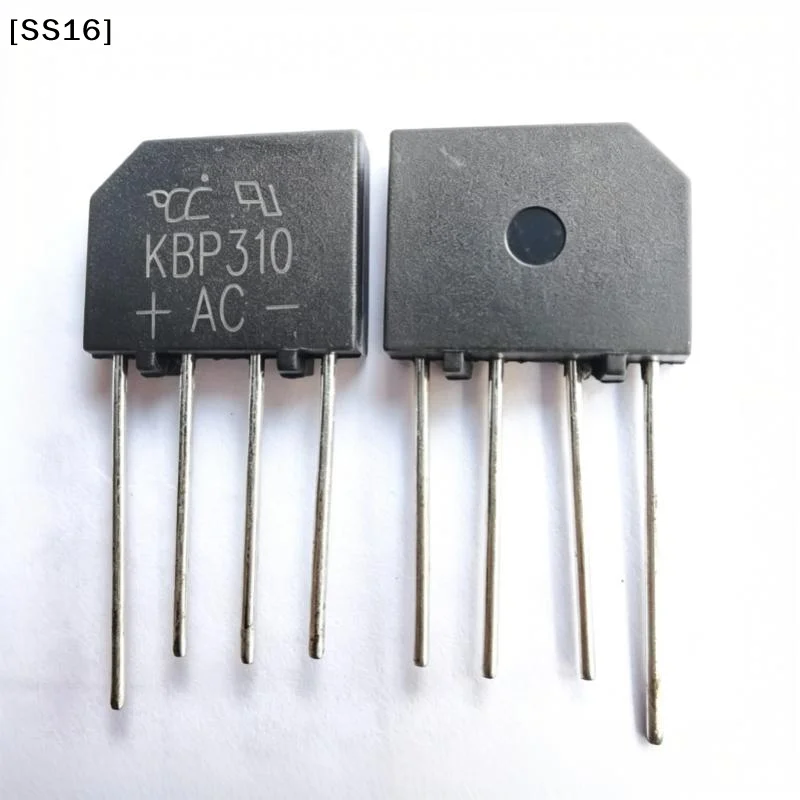 〔SS16〕10PCS KBP310 Flat Bridge 1000V3A New Original Bridge Stack Rectifier Stack Silicon Stack Full Bridge Direct