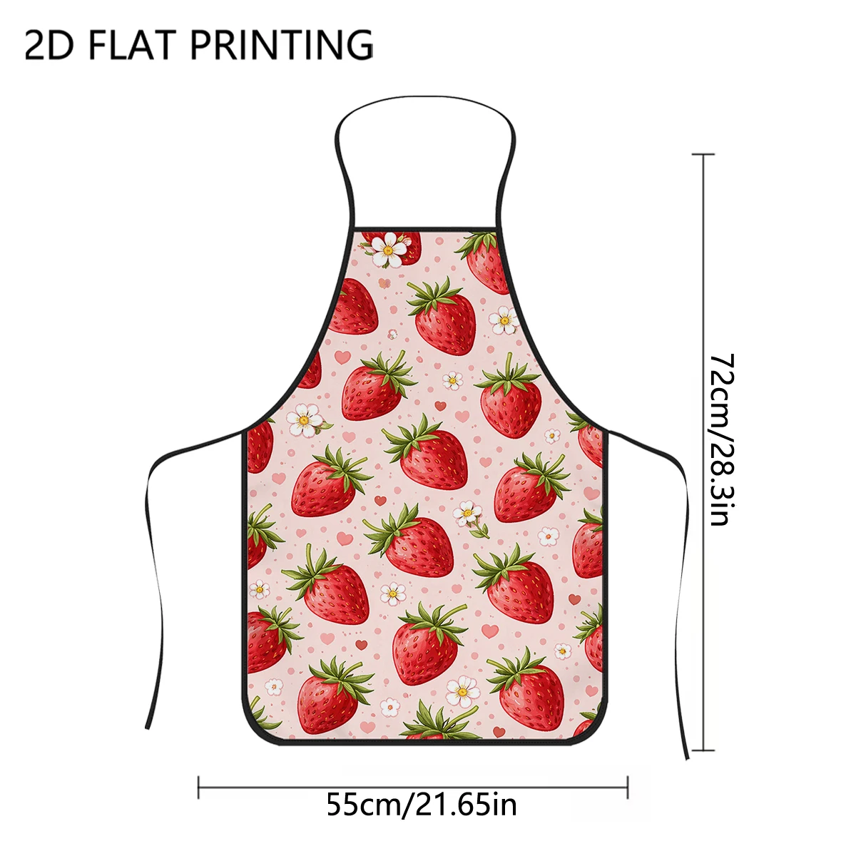 1 stuk schort met aardbeibloem - Kitchen Baking Background recensie en prijs