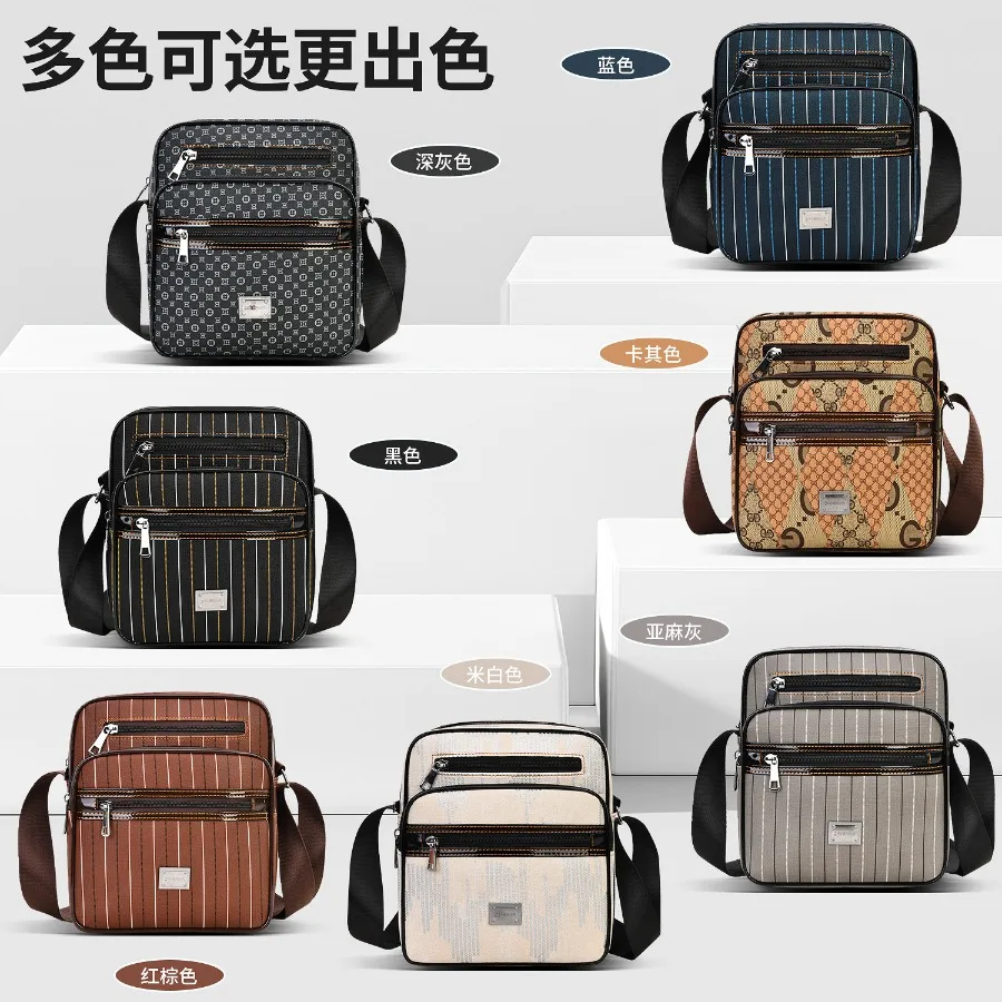 

【New style】 men's diagonal shoulder bag light large-capacity multi-layer portable shoulder bag must-have for travel outdoor le