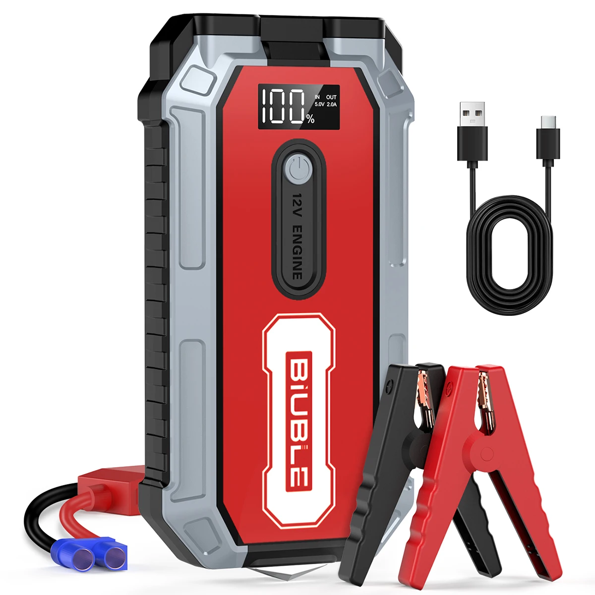 Car Jump Starter, 4000A Peak Car Battery Charger Power Bank, 12V Jumper Box Jumper Battery Pack (All Gasoline or 10.0L Die)