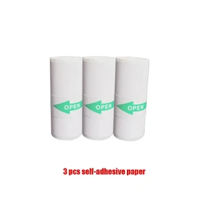 Self-adhesive paper printer, mini photo rolls, white color, label label, bill receipt, diy gift, 57x25mm 8 Main Sales Photographic Paper - №1