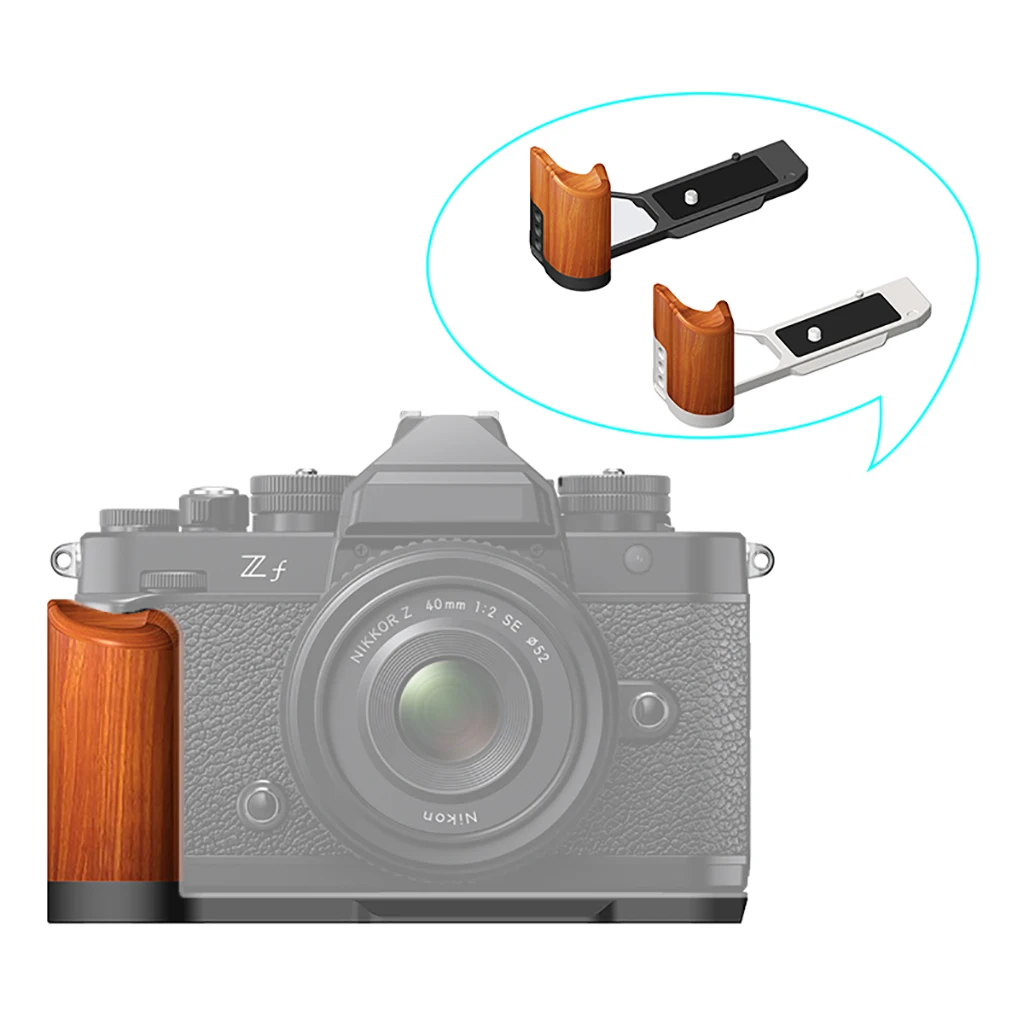 Quick Release L Platte Halterung Bord Holzgriff Handgriff Für Nikon ZF Kamera Boden Platte Kamera Stativ Fotografie Unterstützung – Detail 7