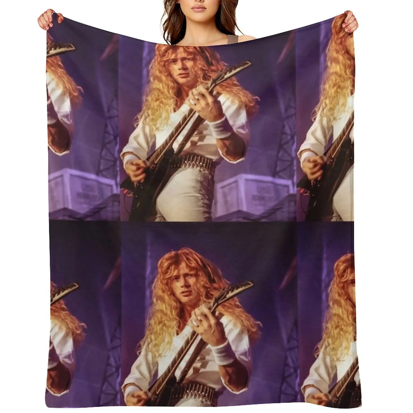 

dave mustaine Throw Blanket Vintage Winter beds Thermals For Travel Kid'S Blankets
