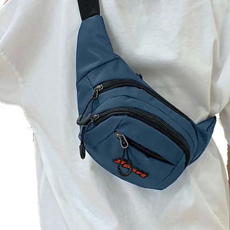 

Casual Waist Pouch Casual Sports Bag With Lighter Oxford Cloth Crossbody Handbags With Smooth Zippers Ensure Users Have Quick