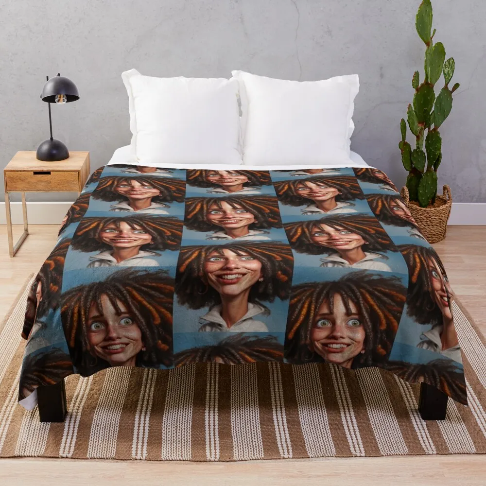 Exploded hair Throw Blanket Sofa Quilt Soft Plaid Blankets For Bed Baby Blankets