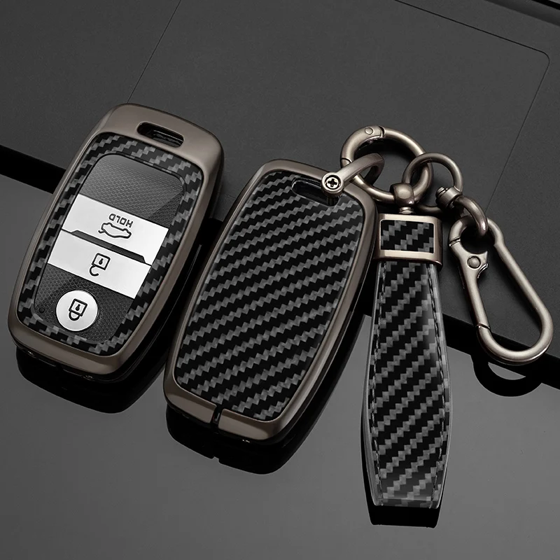 

Car Key Case Cover For Kia Picanto Sportage 2017 2020 RIO 3 Cerato 4 Soul K5 Ceed Optima Seltos Sorento Leather Auto Accessories
