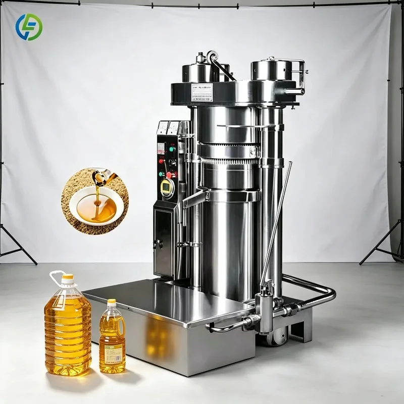 Large Commercial Screw Oil Press 400-850kg/h Cold Hot Peanut Soybean Coconut Sunflower Flax Extractor Sale Support Custom