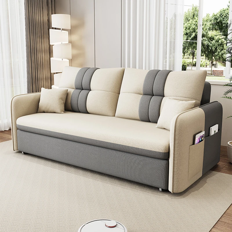 Wheels Small Square Couches Unique Foldable Foam Designer Puffs Sofa Bed Living Room Lounge Canape Convertible Salon Furniture