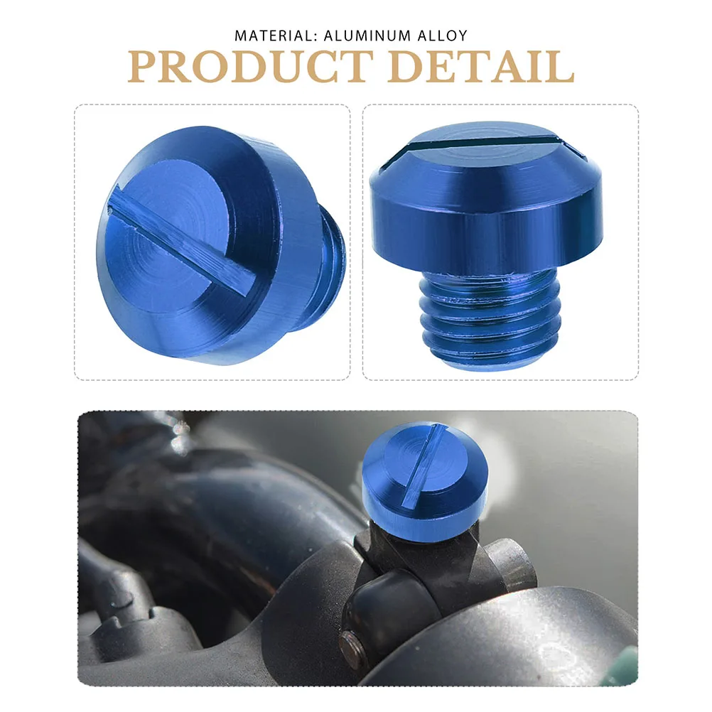 

8pcs Aluminum Alloy Motorcycle Hole Screws Replacement Lightweight Durable Accessories For Side Mirror Mounts Rearview Mirror