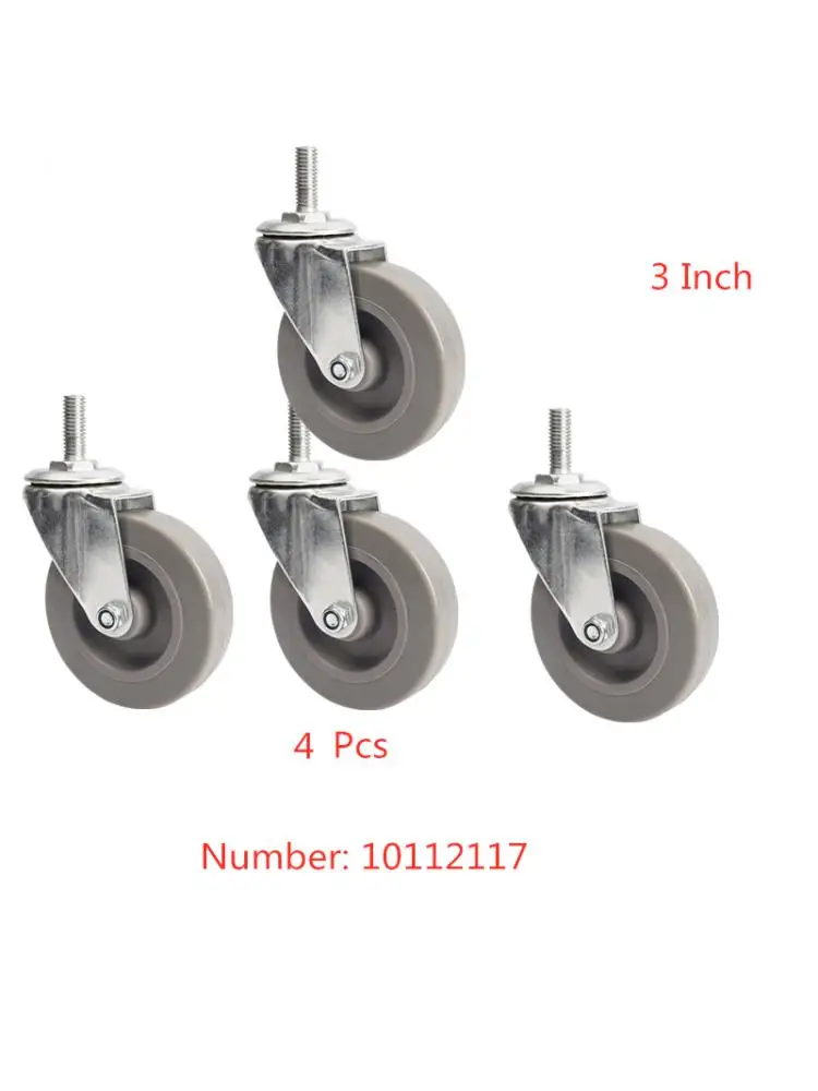 

4 Pcs/Lot Light 3 Inch Water Press With Wire Teeth Wheel Cleaning Mop Universal Caster Factory Direct Selling