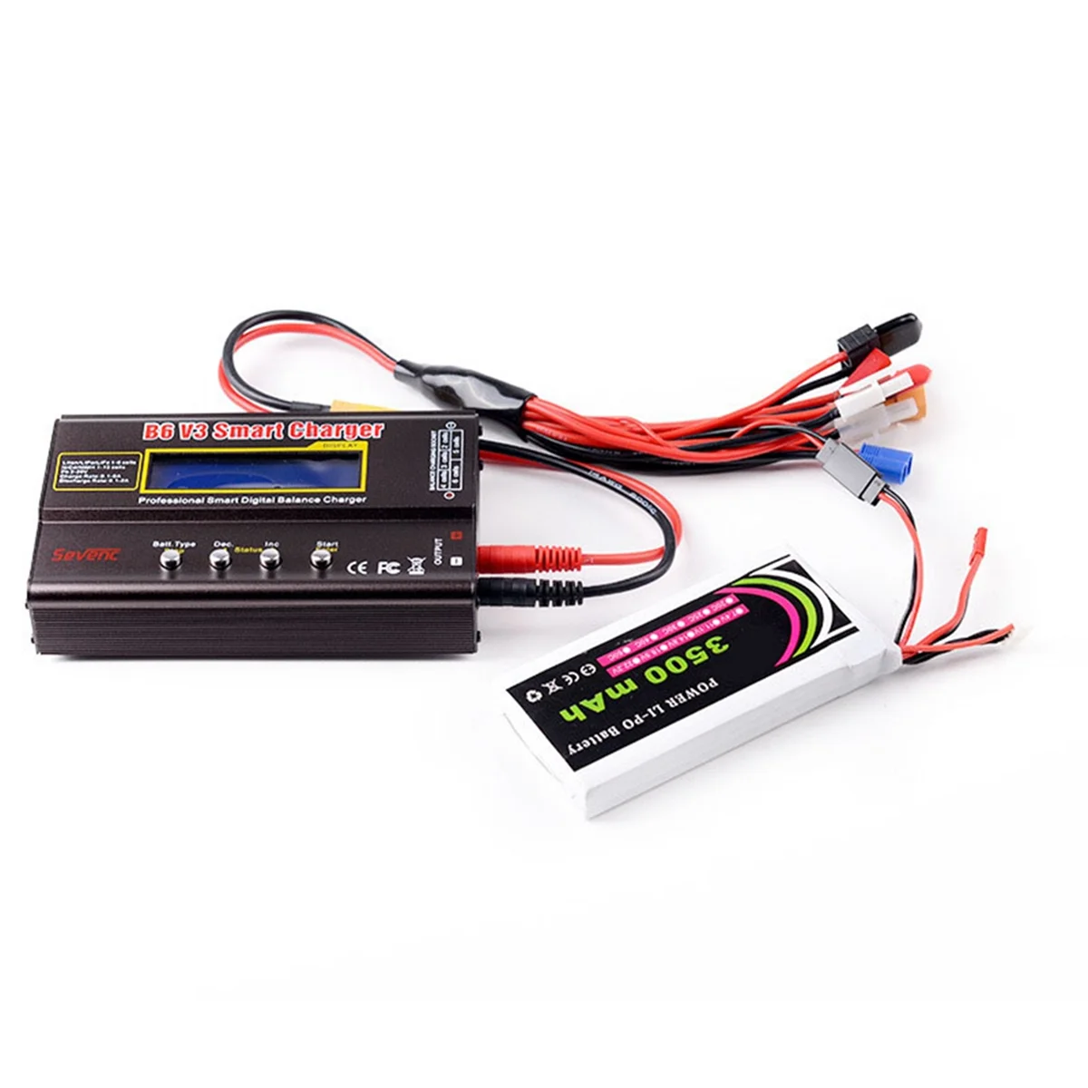 عملي B6 V3 شاحن ميزان البطارية ل LiHv يبو NiMh ليثيوم أيون RC شاحن ل RC طائرة بدون طيار FPV سيارة قارب الاتحاد الأوروبي التوصيل